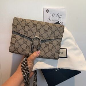 Gucci GG Supreme Dionysus Chain Wallet